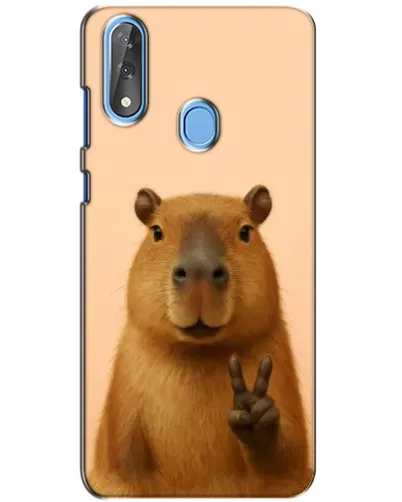 Чехол для ZTE Blade V10 с картинкой «Капибара виктория»