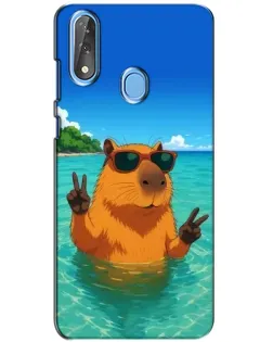 Чехол для ZTE Blade V10 с картинкой «Морская капибара» Чехол для ZTE Blade V10 с картинкой «Морская капибара»