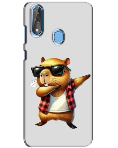 Чехол для ZTE Blade V10 с картинкой «Капибара рэпер даб»