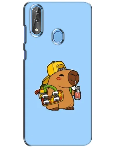 Чехол для ZTE Blade V10 с картинкой «Капибара на скейте»