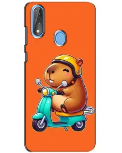 Чехол для ZTE Blade V10 с картинкой «Капибара на скутере» Чехол для ZTE Blade V10 с картинкой «Капибара на скутере»