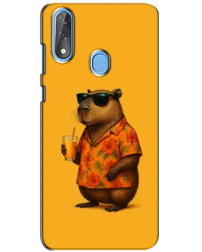 Чехол для ZTE Blade V10 с картинкой «Капибара на отдыхе»