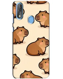Чехол для ZTE Blade V10 с картинкой «Паттерн милых капибар» Чехол для ZTE Blade V10 с картинкой «Паттерн милых капибар»
