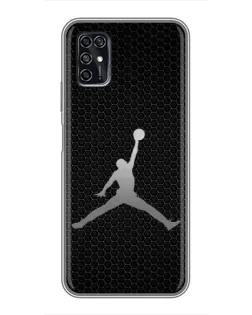 Чехол для ZTE Blade V2020 Smart с картинкой «Jordan Dark Carbon»