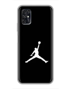Чехол для ZTE Blade V2020 Smart с картинкой «Jordan Silhouette»