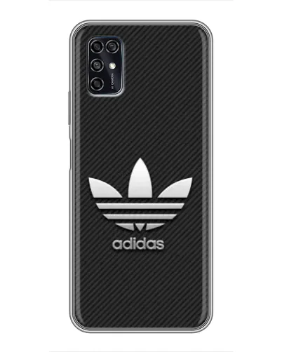 Чохол для ZTE Blade V2020 Smart з картинкою «Adidas Карбонова текстура»