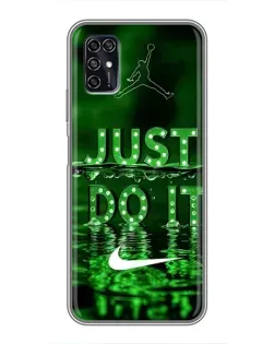 Чехол для ZTE Blade V2020 Smart с картинкой «Зеленый неоновый Nike»
