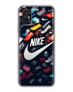 Чехол для ZTE Blade V2020 Smart с картинкой «Коллекция кроссовок Nike»