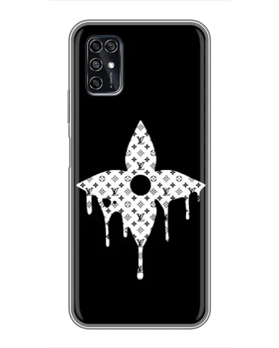 Чохол для ZTE Blade V2020 Smart з картинкою «Квіткова монограма»
