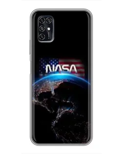 Чехол для ZTE Blade V2020 Smart с картинкой «Земля из космоса NASA»