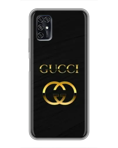 Чехол для ZTE Blade V2020 Smart с картинкой «Золотой логотип Gucci»