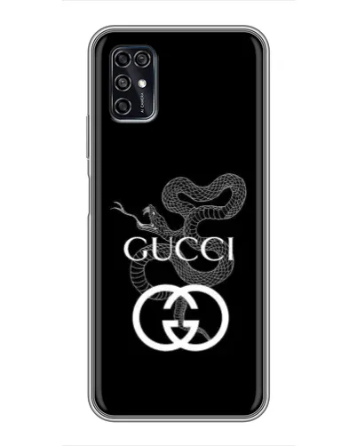 Чехол для ZTE Blade V2020 Smart с картинкой «Gucci — серебряная змея»
