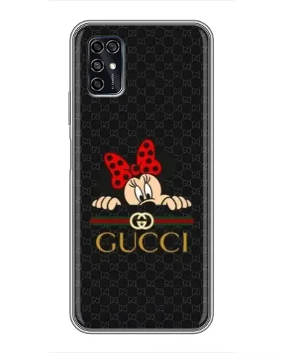 Чехол для ZTE Blade V2020 Smart с картинкой «Минни Маус Gucci — черный»