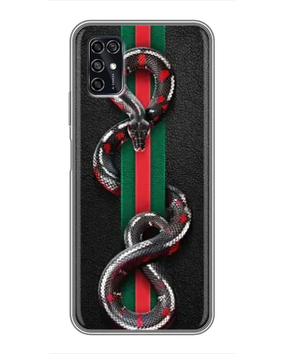 Чехол для ZTE Blade V2020 Smart с картинкой «Gucci — змея на полосе» Чехол для ZTE Blade V2020 Smart с картинкой «Gucci — змея на полосе»