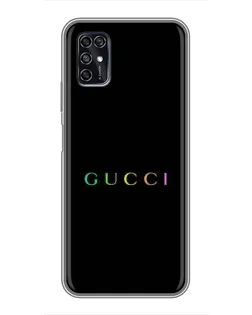 Чехол для ZTE Blade V2020 Smart с картинкой «Gucci — неоновый минимализм»