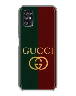 Чехол для ZTE Blade V2020 Smart с картинкой «Gucci — темно-зеленый градиент»
