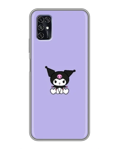Чехол для ZTE Blade V2020 Smart с картинкой «Kuromi — фиолетовый минимализм»