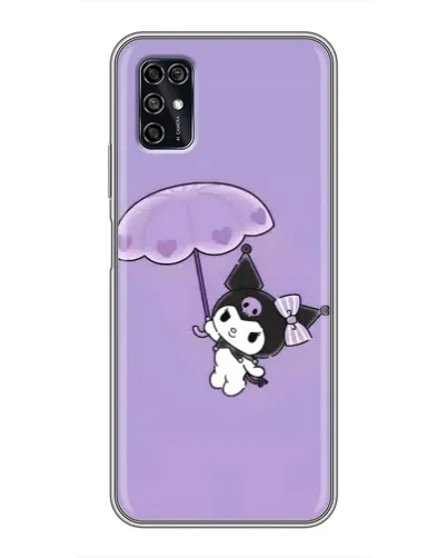 Чехол для ZTE Blade V2020 Smart с картинкой «Kuromi с зонтиком»