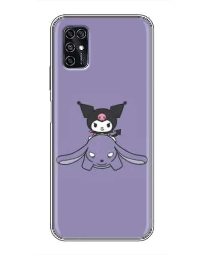 Чехол для ZTE Blade V2020 Smart с картинкой «Kuromi на лиловом фоне»