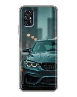 Чохол для ZTE Blade V2020 Smart з картинкою «BMW у вогнях міста»
