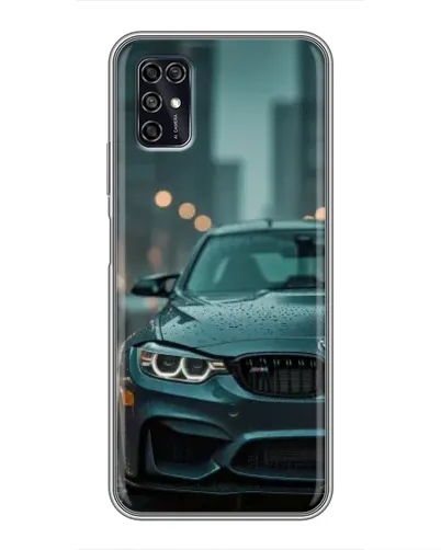 Чохол для ZTE Blade V2020 Smart з картинкою «BMW у вогнях міста»