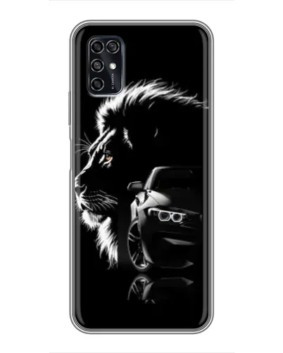 Чохол для ZTE Blade V2020 Smart з картинкою «BMW та лев»