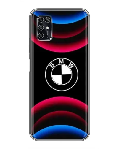Чохол для ZTE Blade V2020 Smart з картинкою «Логотип BMW та неонові дуги»