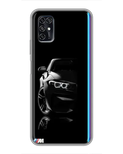 Чохол для ZTE Blade V2020 Smart з картинкою «Силует BMW в темряві»