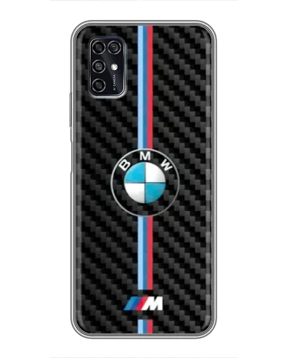 Чохол для ZTE Blade V2020 Smart з картинкою «Емблема BMW та карбон»