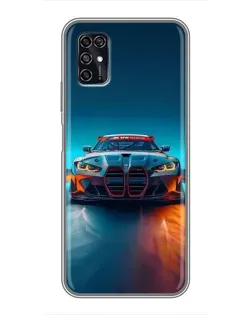 Чехол для ZTE Blade V2020 Smart с картинкой «BMW — огни неона» Чехол для ZTE Blade V2020 Smart с картинкой «BMW — огни неона»