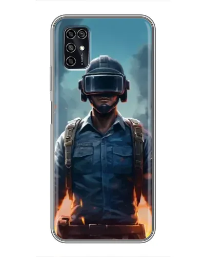 Чехол для ZTE Blade V2020 Smart с картинкой «PUBG — реалистичный герой»