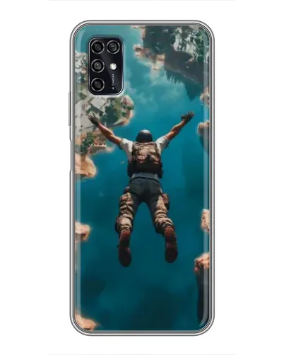 Чехол для ZTE Blade V2020 Smart с картинкой «PUBG — свободное падение»
