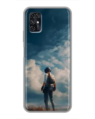 Чехол для ZTE Blade V2020 Smart с картинкой «Герой PUBG на скале»