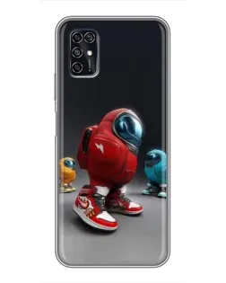 Чехол для ZTE Blade V2020 Smart с картинкой «Among Us — 3D стиль»