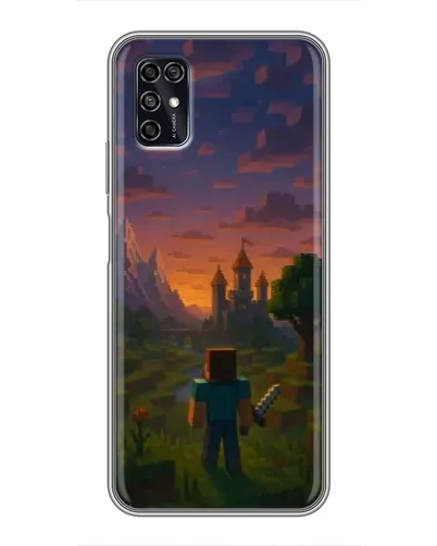 Чехол для ZTE Blade V2020 Smart с картинкой «Стив у башни» Чехол для ZTE Blade V2020 Smart с картинкой «Стив у башни»