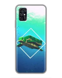 Чохол для ZTE Blade V2020 Smart з картинкою «Черепаха Minecraft»