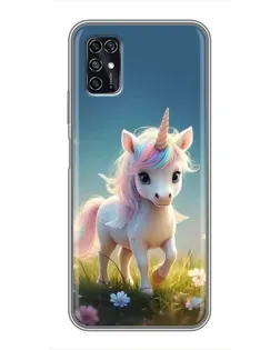 Чехол для ZTE Blade V2020 Smart с картинкой «Единорог на поляне» Чехол для ZTE Blade V2020 Smart с картинкой «Единорог на поляне»