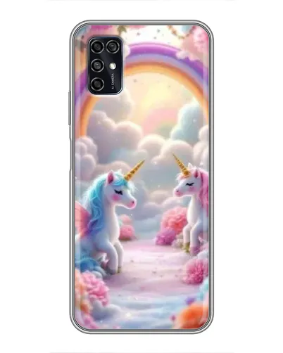 Чехол для ZTE Blade V2020 Smart с картинкой «Радуга и единороги» Чехол для ZTE Blade V2020 Smart с картинкой «Радуга и единороги»
