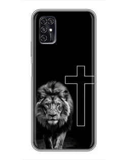 Чехол для ZTE Blade V2020 Smart с картинкой «Лев и Крест»