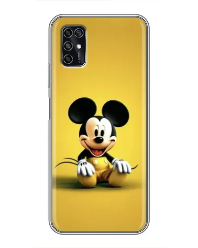 Чехол для ZTE Blade V2020 Smart с картинкой «Микки на желтом»