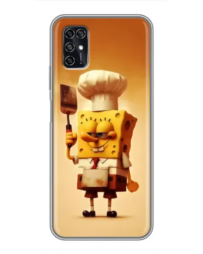 Чехол для ZTE Blade V2020 Smart с картинкой «Губка Боб повар»