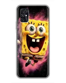 Чехол для ZTE Blade V2020 Smart с картинкой «Взрывной Спанч Боб»