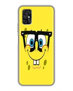 Чехол для ZTE Blade V2020 Smart с картинкой «Минималистичный Спанч Боб» Чехол для ZTE Blade V2020 Smart с картинкой «Минималистичный Спанч Боб»