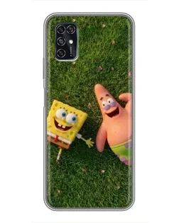 Чехол для ZTE Blade V2020 Smart с картинкой «Друзья на лужайке» Чехол для ZTE Blade V2020 Smart с картинкой «Друзья на лужайке»