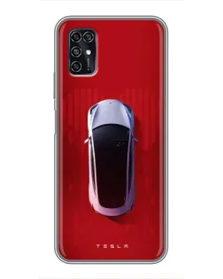 Чохол для ZTE Blade V2020 Smart з картинкою «Tesla Top View»