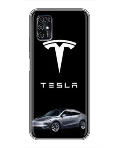 Чохол для ZTE Blade V2020 Smart з картинкою «Tesla Model Y»