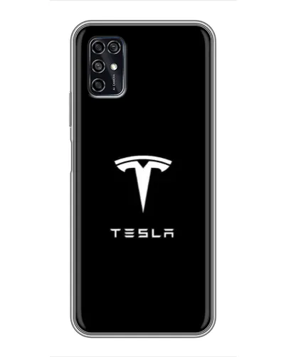Чохол для ZTE Blade V2020 Smart з картинкою «Tesla White Logo»