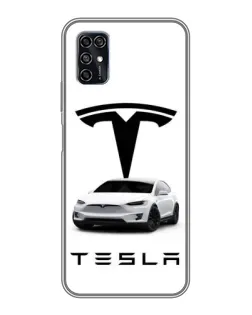 Чохол для ZTE Blade V2020 Smart з картинкою «Tesla White Style»
