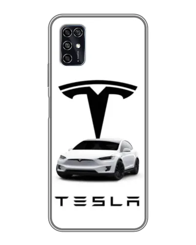 Чохол для ZTE Blade V2020 Smart з картинкою «Tesla White Style»