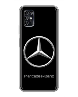 Чехол для ZTE Blade V2020 Smart с картинкой «Mercedes Silver Logo»